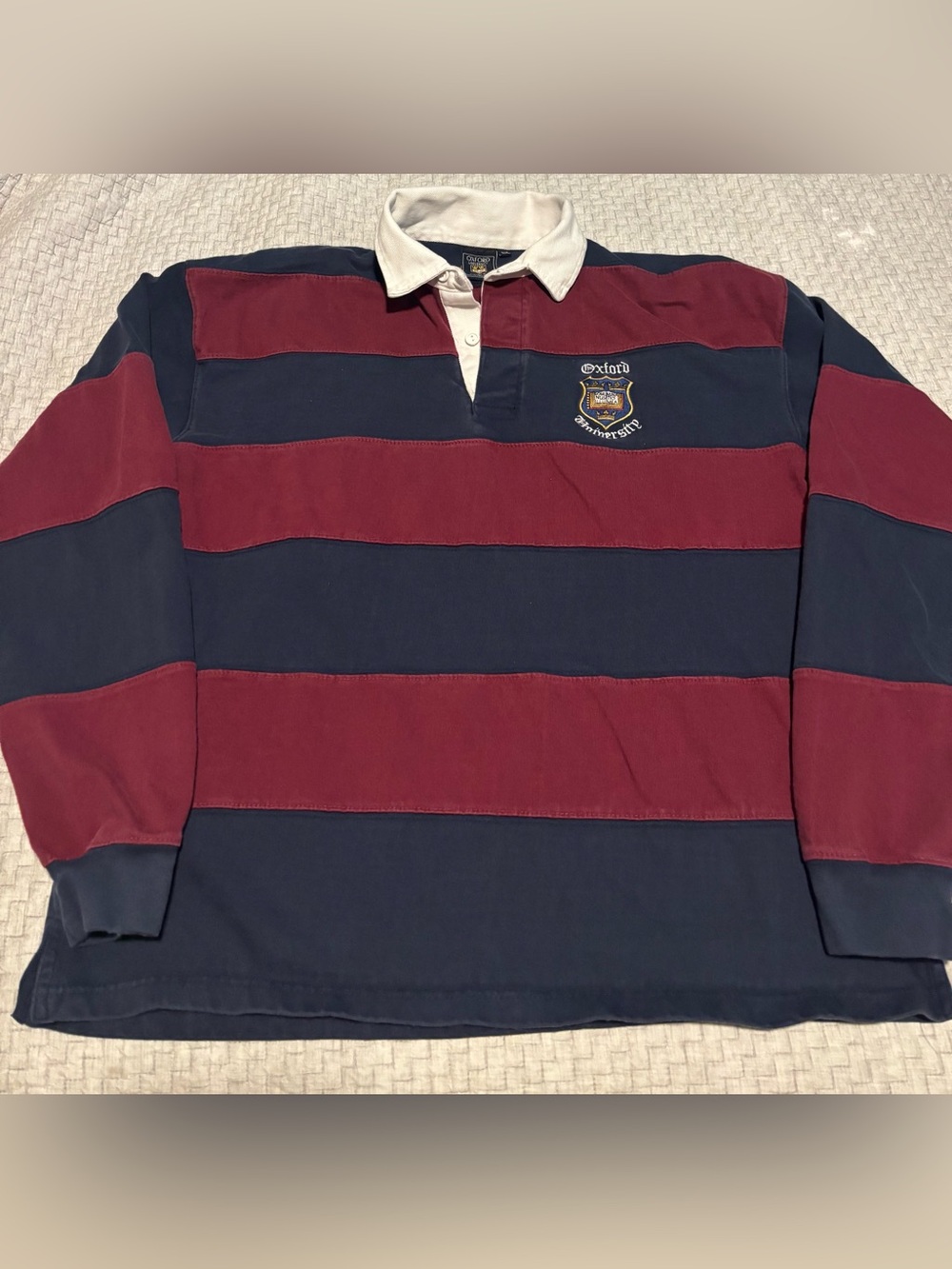 Vintage Oxford University Rugby Polo Size 2XL